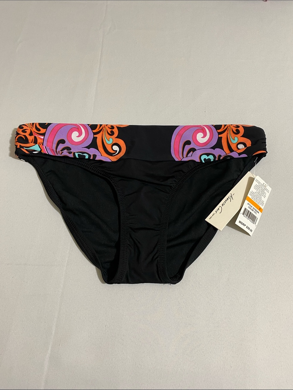 KENNETH COLE Banded Hipster Bikini Bottom Women's Size S